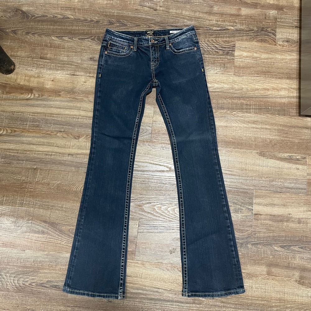 ANONAME Joelle Boot Cut Jeans Women's Dark Wash‎ Denim Low Rise - Picture 2 of 9